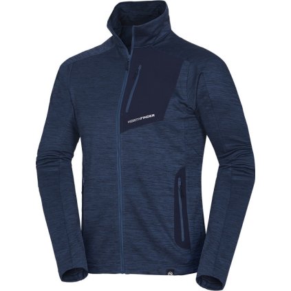 Pánská fleecová mikina NORTHFINDER Vonby tmavě modrá (VELIKOST 3XL)