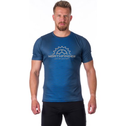 Pánské cyklistické triko NORTHFINDER Jaxxon modré (VELIKOST M)