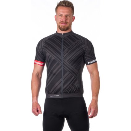 Pánské cyklistické triko NORTHFINDER Jay černé (VELIKOST L)