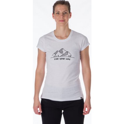 Dámské sportovní tričko NORTHFINDER Maud bílé
