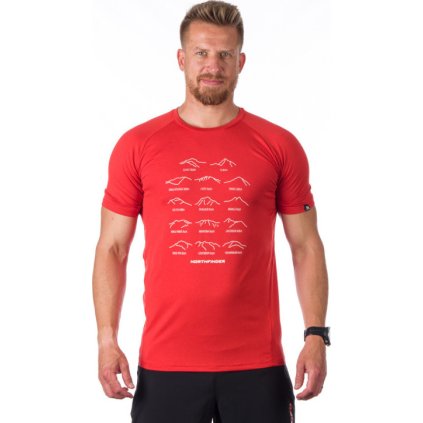 Pánské sportovní tričko NORTHFINDER John červené