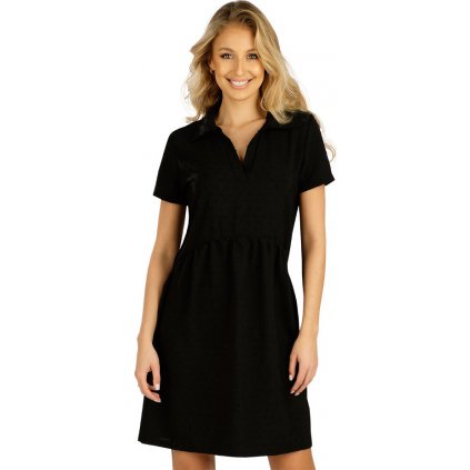 Dámské elegantní šaty LITEX s krátkým rukávem černé