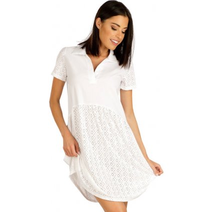 Dámské šaty LITEX s krátkým rukávem bílé