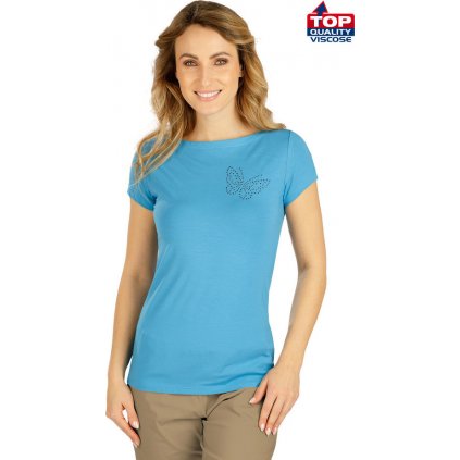 Dámské tričko LITEX s krátkým rukávem modré