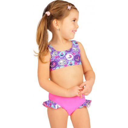 Dívčí plavky top LITEX fialový