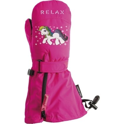Dětské lyžařské rukavice RELAX Puzzyto růžové (Velikost 2Y)