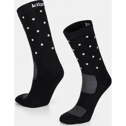 Unisex sportovní ponožky KILPI Dots černé
