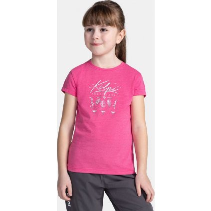 Dívčí bavlněné triko KILPI Malga růžové