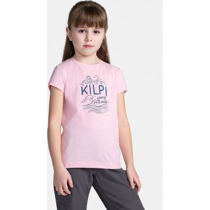 Dívčí bavlněné triko KILPI Malga růžové