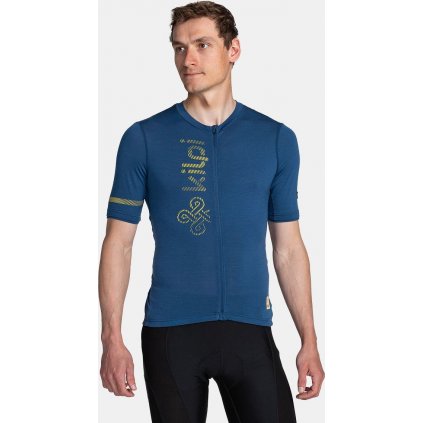 Pánský cyklistický merino dres KILPI Petrana tmavě modrý