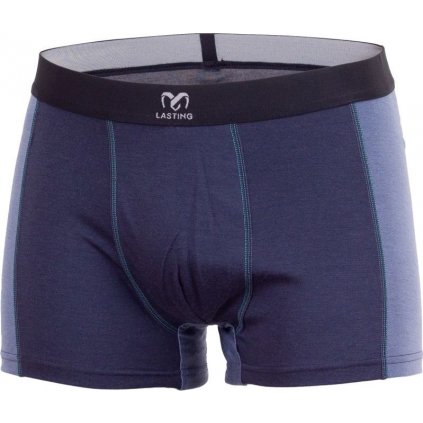 Pánské merino boxerky LASTING Kono modré