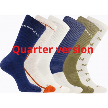 Ponožky MERRELL Recycled Cushion Quarter (6 pack)