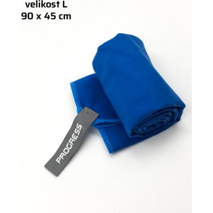 Rychleschnoucí ručník PROGRESS Towel-Lite 90 x 45 cm modrý