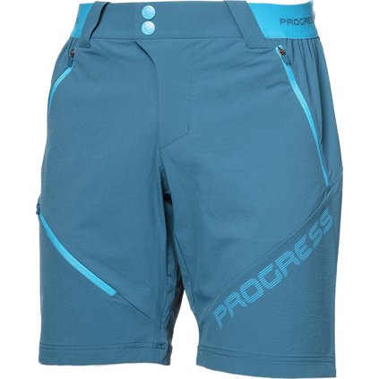 Pánské outdoorové kraťasy PROGRESS Genius Shorts modré (Velikost M)