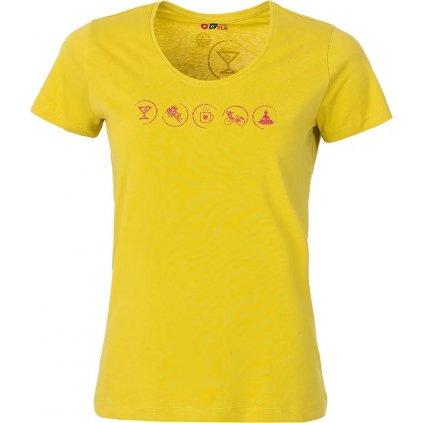 Dámské bavlněné triko O'STYLE Nikki žluté