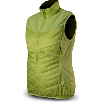 Dámská lehká vesta TRIMM Zena Vest zelená (Velikost XS, Barva lime green/jeans blue)
