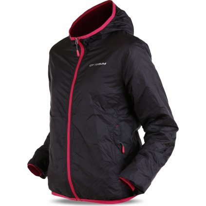 Dámská ultralehká bunda TRIMM Techno lady černá (Velikost XS, Barva black/ pinky)