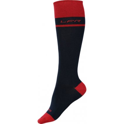 Unisex elastické podkolenky LITEX Riders černé (Barva tmavě modrá, Velikost 24-25)