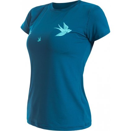 Dámské funkční tričko SENSOR Coolmax Tech Swallow modré