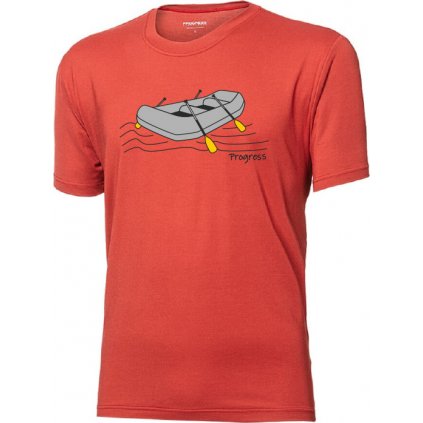 Pánské tričko PROGRESS Wabi Raft oranžové