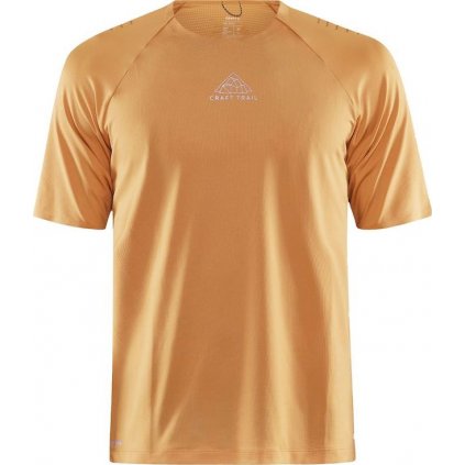 Pánské běžecké triko CRAFT Pro Trail SS oranžové