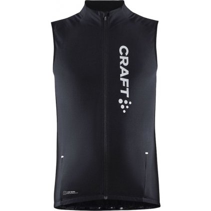 Pánská fleecová vesta na kolo CRAFT Core Bike Subz černá