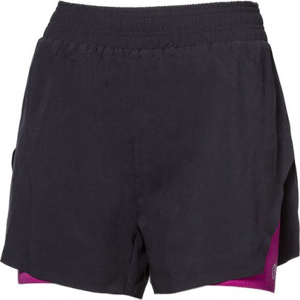 Dámské běžecké šortky PROGRESS Carrera Shorts 2v1 černé