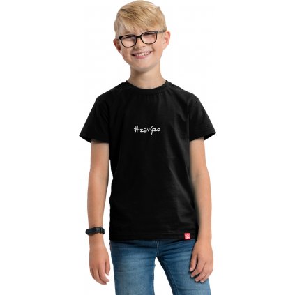 Dětské bavlněné tričko CITYZEN za výzo černé