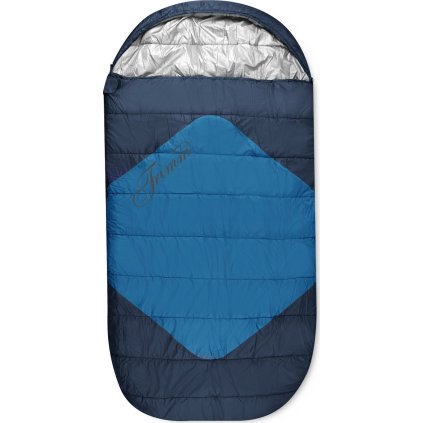 Dekový spacák TRIMM Divan modrý (Velikost 195 cm, Orientace zipu Pravý, Obvodový, Barva sea blue/blue)