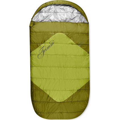 Dekový spacák TRIMM Divan zelený (Velikost 195 cm, Orientace zipu Pravý, Obvodový, Barva kiwi green/green)