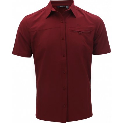 Pánská outdoorová košile s krátkým rukávem 2117 Igelfors červená