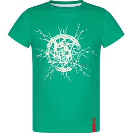 Chlapecké bavlněné triko LOAP Boomerang zelené (Velikost 122/128)