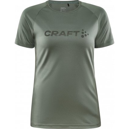 Dámské funkční triko CRAFT Core Essence Logo zelené