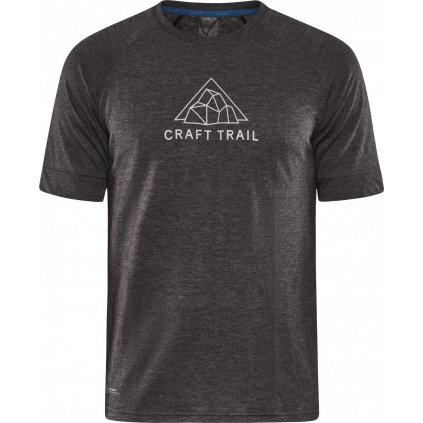 Pánské triko CRAFT Adv Trail Wool Ss černé