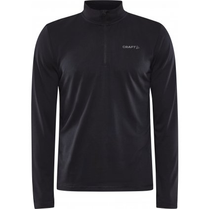 Sportovní triko CRAFT Core Essence Bi-blend Half Zip Ls černé