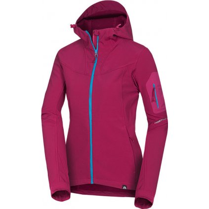 Dámská softshellová bunda NORTHFINDER Jeanne růžová (VELIKOST S)
