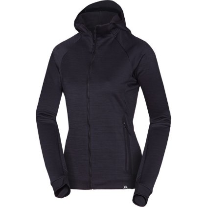 Dámská fleecová mikina NORTHFINDER Pauline černá (VELIKOST L)