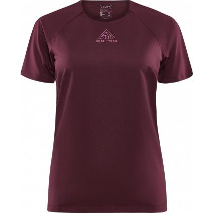 Dámské běžecké triko CRAFT Pro Trail Ss fialové