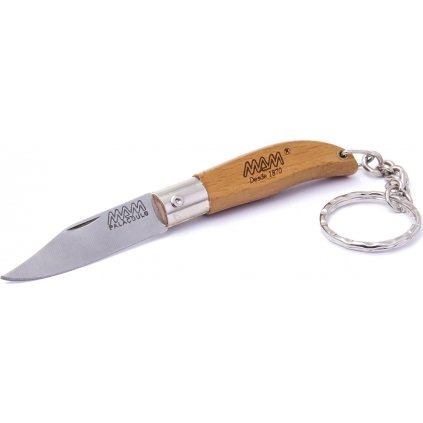 Zavírací nůž s klíčenkou MAM Ibérica 2000 - buk, 4,5 cm