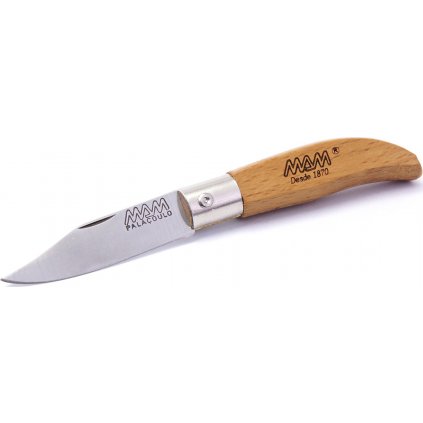 Zavírací nůž s klíčenkou a pouzdrem MAM Ibérica 2001 - buk, 4,5 cm