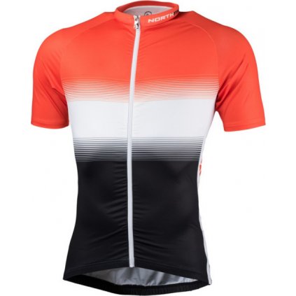Pánské cyklistické triko NORTHFINDER Valentino oranžové