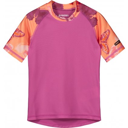 Dětské koupací tričko REIMA Pulikoi - Coral pink