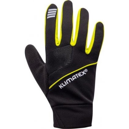 Unisex běžecké rukavice KLIMATEX Pune černé
