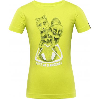 Dětské funkční tričko ALPINE PRO Dallo zelené