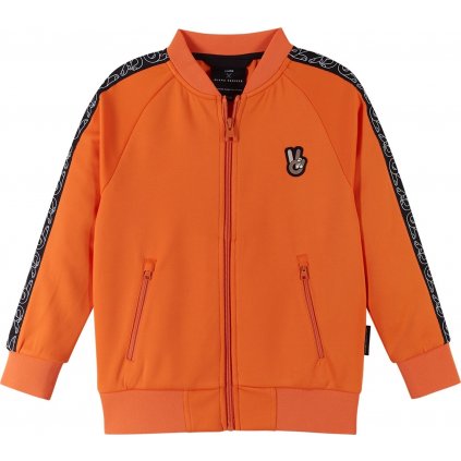 Dětský rychleschnoucí svetr REIMA Peace Full - Zip - True Orange