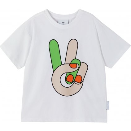 Dětské tričko REIMA Peace Tee - White