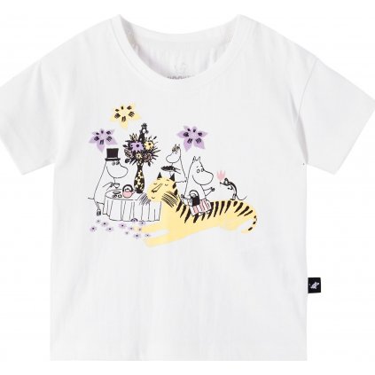 Dětské tričko REIMA Moomin Tussilago - Off white