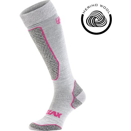 Lyžařské ponožky RELAX Alpine šedé (Velikost M)