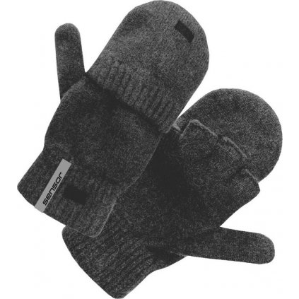 Unisex vlněné rukavice SENSOR Virgin Wool šedé