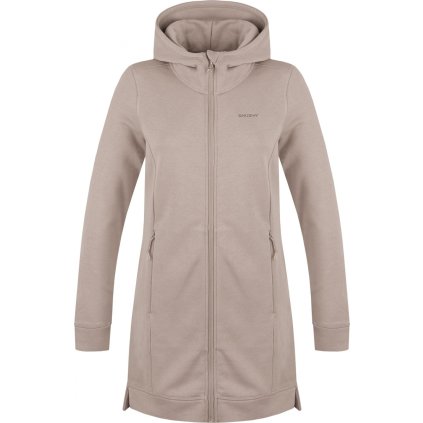 Dámská prodloužená mikina HUSKY Aroldin béžová (Velikost XXL)